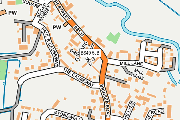 BS49 5JB map - OS OpenMap – Local (Ordnance Survey)