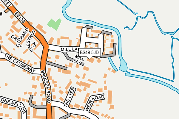 BS49 5JD map - OS OpenMap – Local (Ordnance Survey)