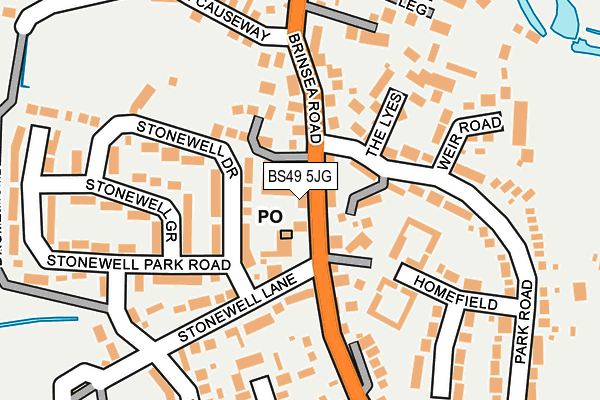 BS49 5JG map - OS OpenMap – Local (Ordnance Survey)