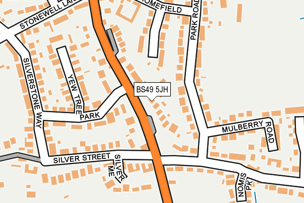 BS49 5JH map - OS OpenMap – Local (Ordnance Survey)