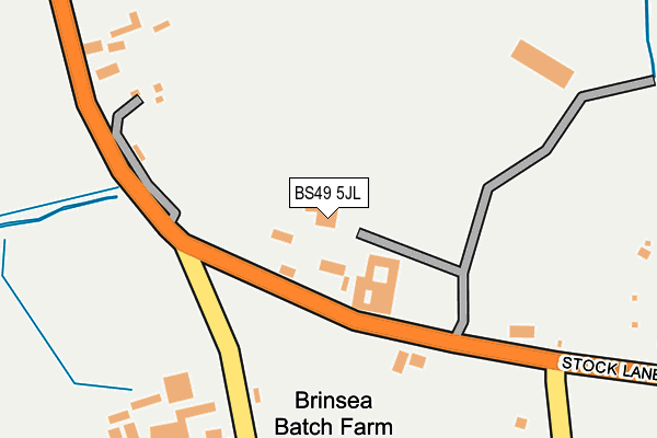 BS49 5JL map - OS OpenMap – Local (Ordnance Survey)
