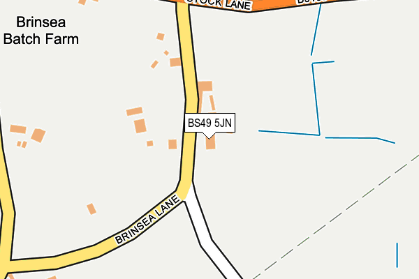 BS49 5JN map - OS OpenMap – Local (Ordnance Survey)