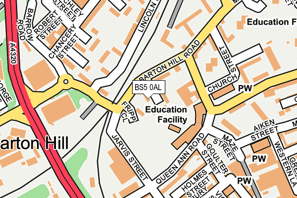 BS5 0AL map - OS OpenMap – Local (Ordnance Survey)