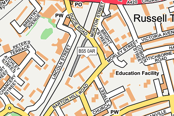 BS5 0AR map - OS OpenMap – Local (Ordnance Survey)