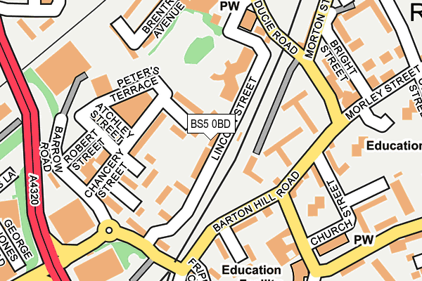 BS5 0BD map - OS OpenMap – Local (Ordnance Survey)