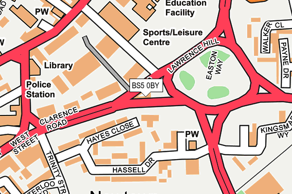 BS5 0BY map - OS OpenMap – Local (Ordnance Survey)