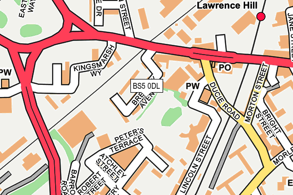 BS5 0DL map - OS OpenMap – Local (Ordnance Survey)