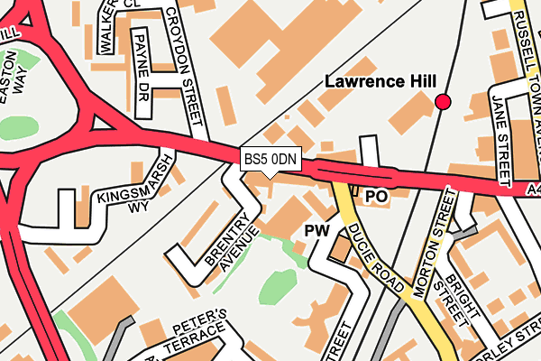 Map of CLASS A PAVING (BRISTOL) LIMITED at local scale