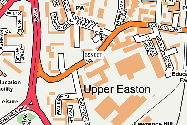 BS5 0ET map - OS OpenMap – Local (Ordnance Survey)