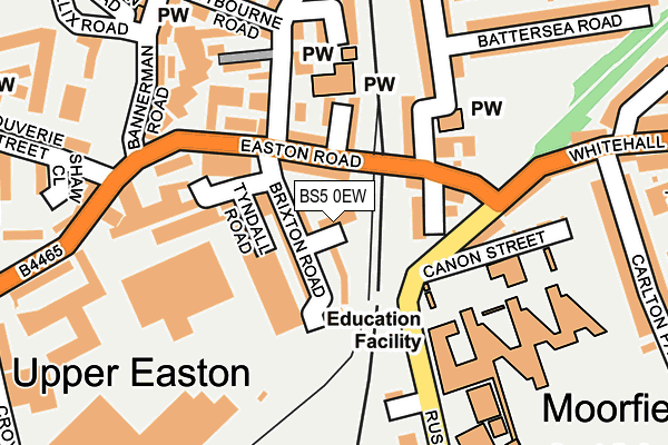 BS5 0EW map - OS OpenMap – Local (Ordnance Survey)