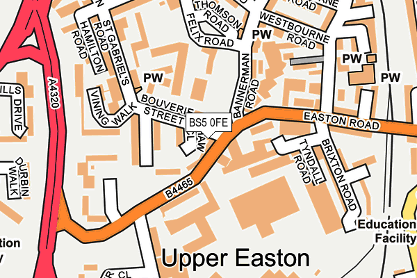 BS5 0FE map - OS OpenMap – Local (Ordnance Survey)