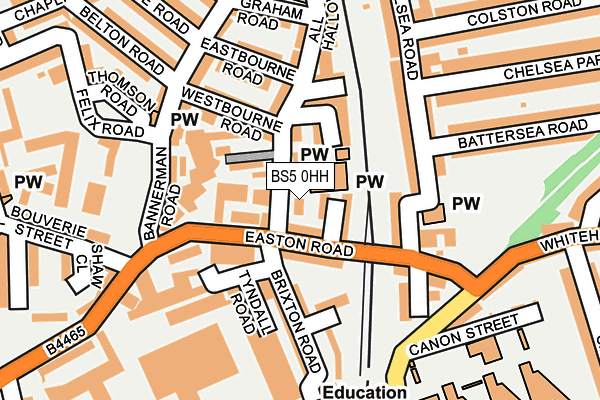 BS5 0HH map - OS OpenMap – Local (Ordnance Survey)