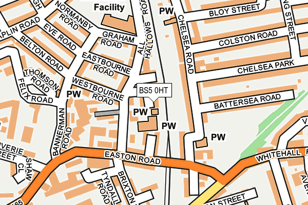 BS5 0HT map - OS OpenMap – Local (Ordnance Survey)