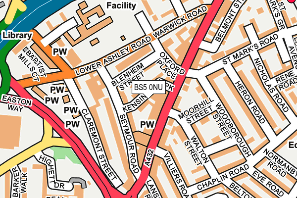 BS5 0NU map - OS OpenMap – Local (Ordnance Survey)