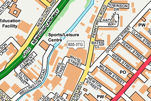 BS5 0TG map - OS OpenMap – Local (Ordnance Survey)