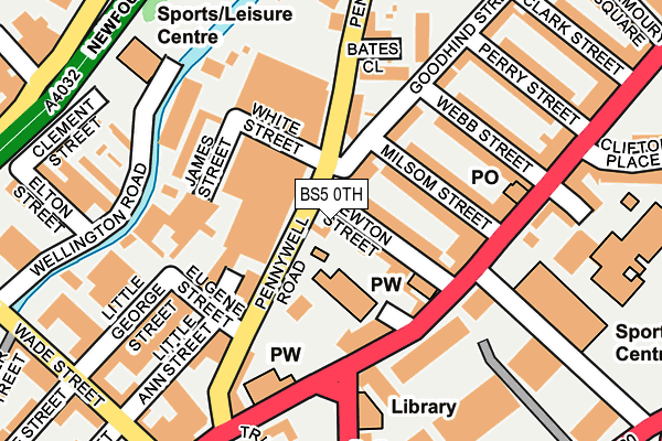 BS5 0TH map - OS OpenMap – Local (Ordnance Survey)