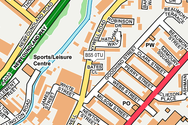 BS5 0TU map - OS OpenMap – Local (Ordnance Survey)