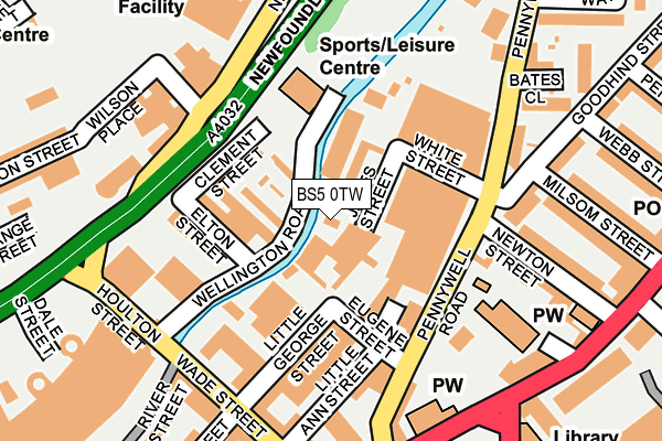 BS5 0TW map - OS OpenMap – Local (Ordnance Survey)