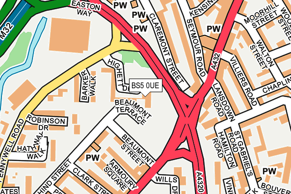 BS5 0UE map - OS OpenMap – Local (Ordnance Survey)