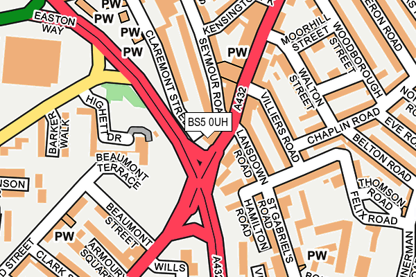 BS5 0UH map - OS OpenMap – Local (Ordnance Survey)