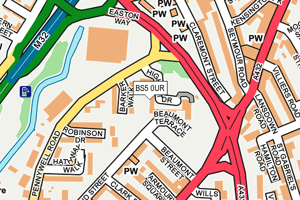 BS5 0UR map - OS OpenMap – Local (Ordnance Survey)