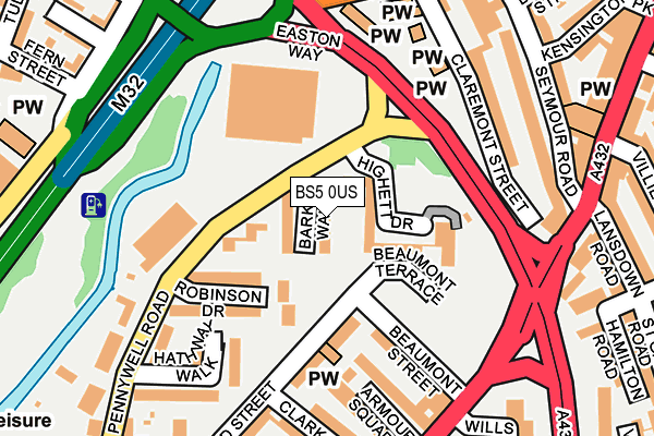 BS5 0US map - OS OpenMap – Local (Ordnance Survey)