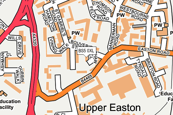 BS5 0XL map - OS OpenMap – Local (Ordnance Survey)
