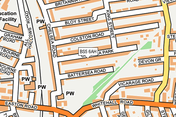 BS5 6AH map - OS OpenMap – Local (Ordnance Survey)