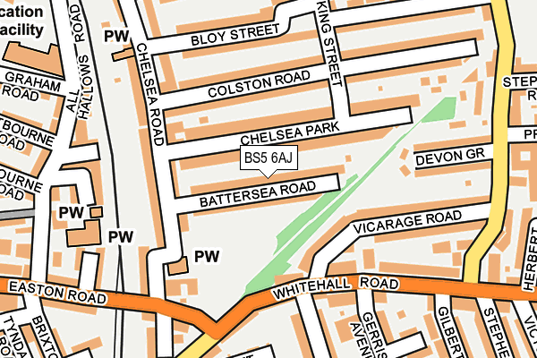 BS5 6AJ map - OS OpenMap – Local (Ordnance Survey)