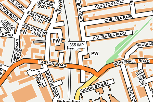 BS5 6AP map - OS OpenMap – Local (Ordnance Survey)