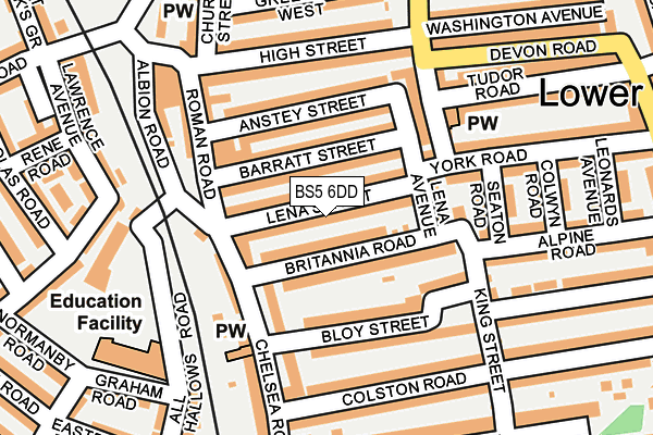 BS5 6DD map - OS OpenMap – Local (Ordnance Survey)