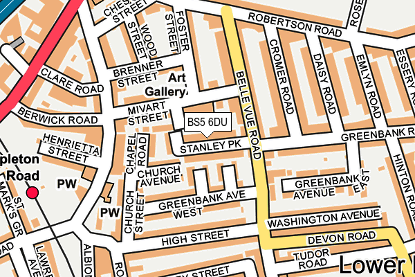 BS5 6DU map - OS OpenMap – Local (Ordnance Survey)