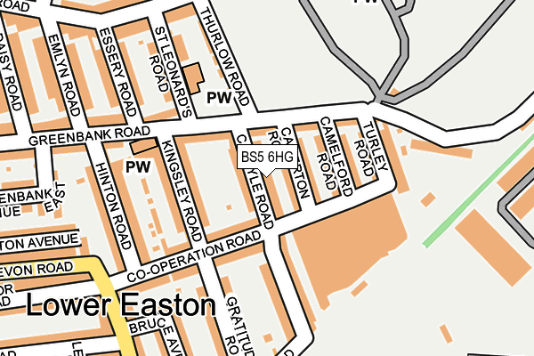 BS5 6HG map - OS OpenMap – Local (Ordnance Survey)