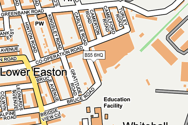 BS5 6HQ map - OS OpenMap – Local (Ordnance Survey)