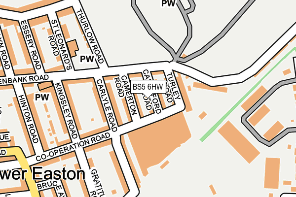 BS5 6HW map - OS OpenMap – Local (Ordnance Survey)