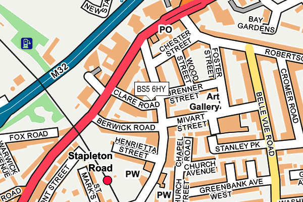 BS5 6HY map - OS OpenMap – Local (Ordnance Survey)