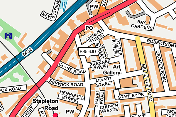 BS5 6JD map - OS OpenMap – Local (Ordnance Survey)