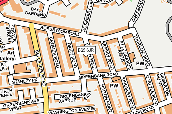 BS5 6JR map - OS OpenMap – Local (Ordnance Survey)