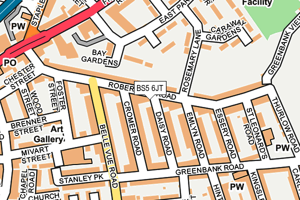 BS5 6JT map - OS OpenMap – Local (Ordnance Survey)