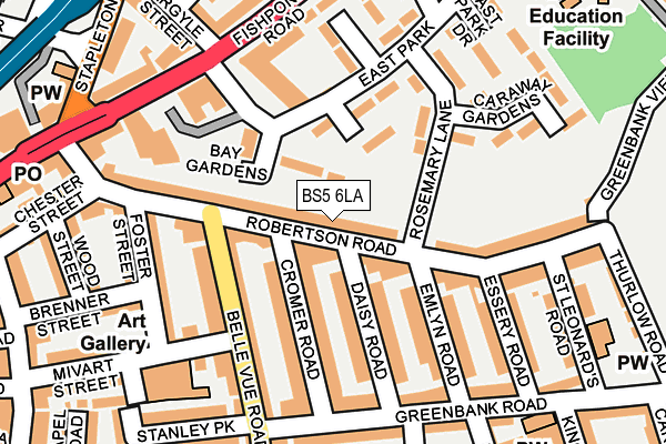 BS5 6LA map - OS OpenMap – Local (Ordnance Survey)