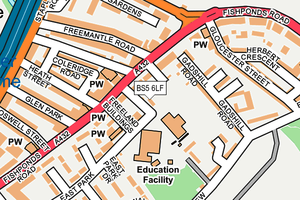 BS5 6LF map - OS OpenMap – Local (Ordnance Survey)