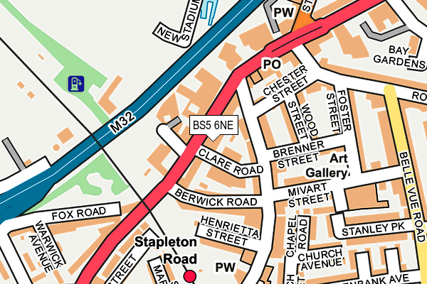 BS5 6NE map - OS OpenMap – Local (Ordnance Survey)