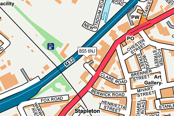 BS5 6NJ map - OS OpenMap – Local (Ordnance Survey)