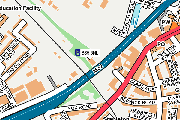 BS5 6NL map - OS OpenMap – Local (Ordnance Survey)