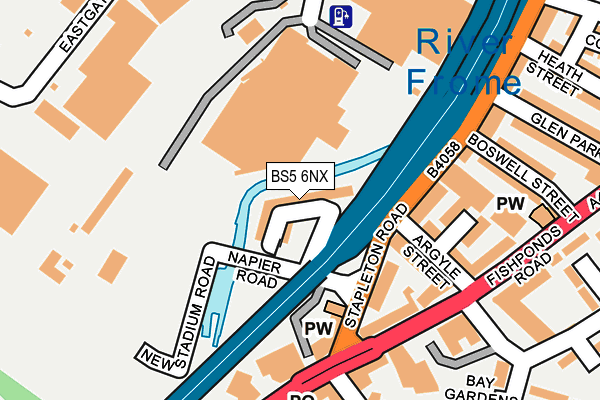 BS5 6NX map - OS OpenMap – Local (Ordnance Survey)