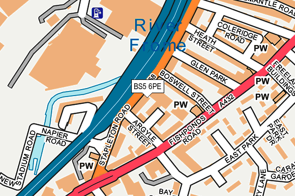 BS5 6PE map - OS OpenMap – Local (Ordnance Survey)