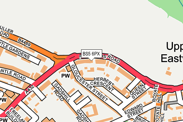 BS5 6PX map - OS OpenMap – Local (Ordnance Survey)