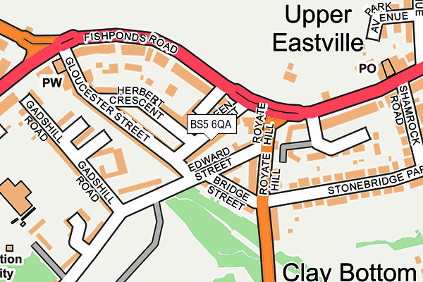 BS5 6QA map - OS OpenMap – Local (Ordnance Survey)