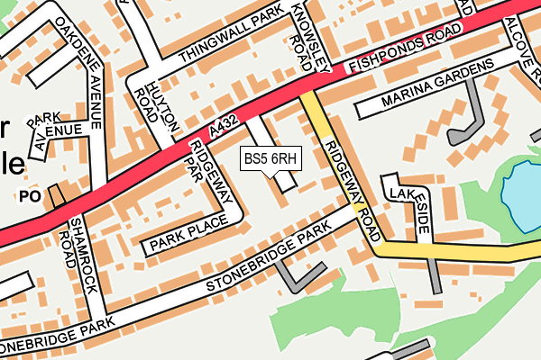BS5 6RH map - OS OpenMap – Local (Ordnance Survey)