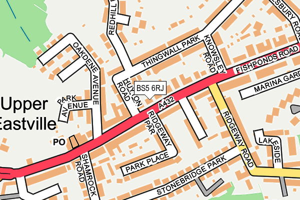 BS5 6RJ map - OS OpenMap – Local (Ordnance Survey)